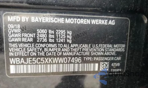 WBAJE5C5XKWW07496